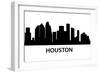 Skyline Houston-unkreatives-Framed Art Print