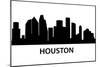 Skyline Houston-unkreatives-Mounted Art Print