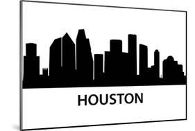 Skyline Houston-unkreatives-Mounted Art Print