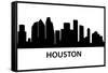 Skyline Houston-unkreatives-Framed Stretched Canvas