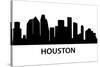 Skyline Houston-unkreatives-Stretched Canvas