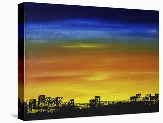 Skyline II-Hilary Winfield-Stretched Canvas