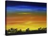 Skyline II-Hilary Winfield-Stretched Canvas