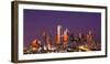 Skyline illuminated at night, Dallas, Texas, USA-null-Framed Photographic Print