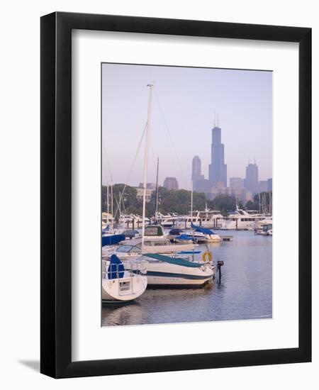 Skyline Including Sears Tower, Chicago, Illinois-Alan Copson-Framed Photographic Print