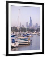 Skyline Including Sears Tower, Chicago, Illinois-Alan Copson-Framed Photographic Print