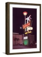 Skyline Inn, Motel Sign, Retro-null-Framed Art Print