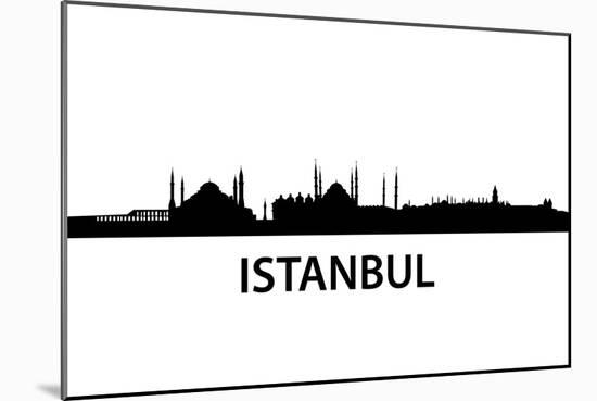 Skyline Istanbul-unkreatives-Mounted Art Print