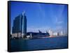 Skyline, Jersey City, NJ-Barry Winiker-Framed Stretched Canvas