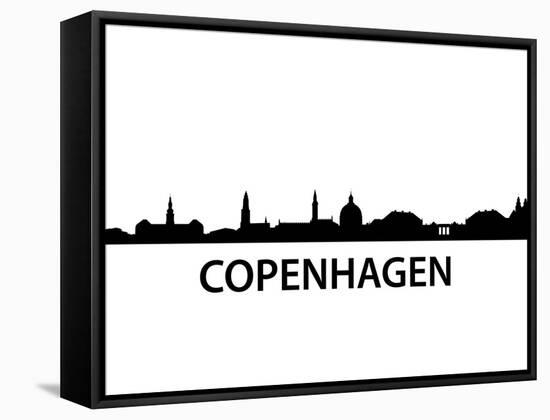 Skyline Kopenhagen-unkreatives-Framed Stretched Canvas