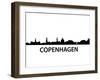 Skyline Kopenhagen-unkreatives-Framed Art Print