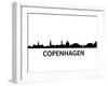 Skyline Kopenhagen-unkreatives-Framed Art Print