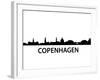 Skyline Kopenhagen-unkreatives-Framed Art Print