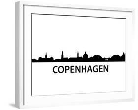 Skyline Kopenhagen-unkreatives-Framed Art Print