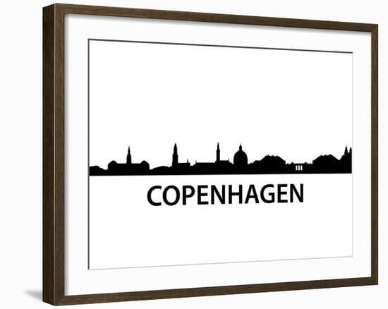 Skyline Kopenhagen-unkreatives-Framed Art Print