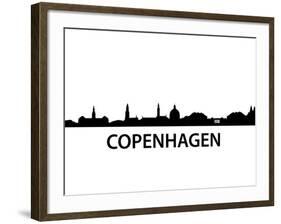 Skyline Kopenhagen-unkreatives-Framed Art Print