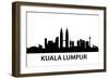 Skyline Kuala Lumpur-unkreatives-Framed Art Print