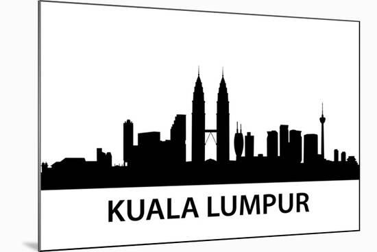 Skyline Kuala Lumpur-unkreatives-Mounted Art Print
