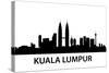 Skyline Kuala Lumpur-unkreatives-Stretched Canvas