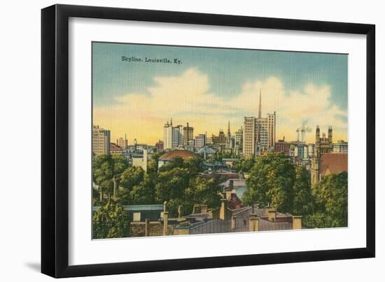 Skyline, Louisville, Kentucky-null-Framed Art Print