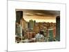 Skyline Manhattan at Sunset-Philippe Hugonnard-Mounted Art Print