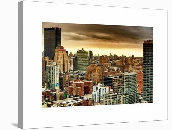 Skyline Manhattan at Sunset-Philippe Hugonnard-Stretched Canvas