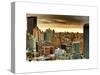 Skyline Manhattan at Sunset-Philippe Hugonnard-Stretched Canvas