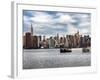 Skyline Manhattan with Empire State Building and Chrysler Building-Philippe Hugonnard-Framed Photographic Print