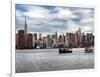 Skyline Manhattan with Empire State Building and Chrysler Building-Philippe Hugonnard-Framed Photographic Print