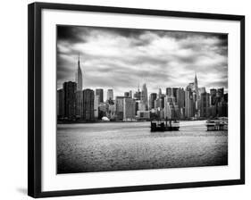 Skyline Manhattan with Empire State Building and Chrysler Building-Philippe Hugonnard-Framed Photographic Print