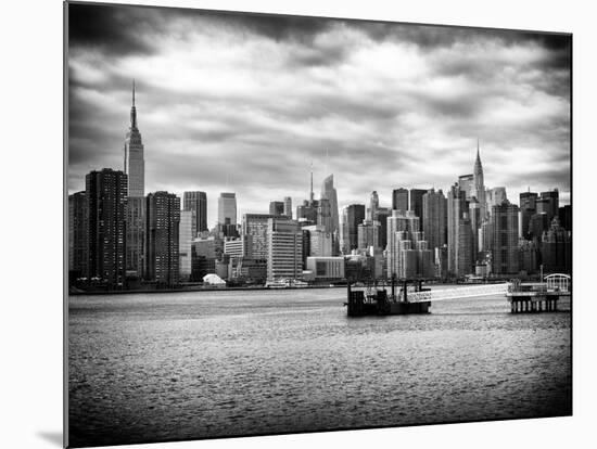 Skyline Manhattan with Empire State Building and Chrysler Building-Philippe Hugonnard-Mounted Photographic Print