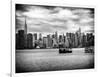 Skyline Manhattan with Empire State Building and Chrysler Building-Philippe Hugonnard-Framed Photographic Print