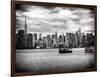 Skyline Manhattan with Empire State Building and Chrysler Building-Philippe Hugonnard-Framed Photographic Print