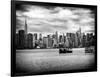 Skyline Manhattan with Empire State Building and Chrysler Building-Philippe Hugonnard-Framed Photographic Print