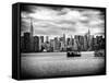 Skyline Manhattan with Empire State Building and Chrysler Building-Philippe Hugonnard-Framed Stretched Canvas