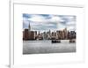 Skyline Manhattan with Empire State Building and Chrysler Building-Philippe Hugonnard-Framed Art Print