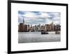 Skyline Manhattan with Empire State Building and Chrysler Building-Philippe Hugonnard-Framed Art Print