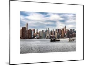 Skyline Manhattan with Empire State Building and Chrysler Building-Philippe Hugonnard-Mounted Art Print