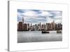 Skyline Manhattan with Empire State Building and Chrysler Building-Philippe Hugonnard-Stretched Canvas