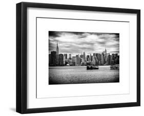 Skyline Manhattan with Empire State Building and Chrysler Building-Philippe Hugonnard-Framed Art Print