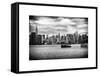 Skyline Manhattan with Empire State Building and Chrysler Building-Philippe Hugonnard-Framed Stretched Canvas