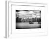 Skyline Manhattan with Empire State Building and Chrysler Building-Philippe Hugonnard-Framed Art Print