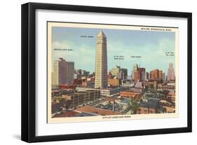 Skyline, Minneapolis, Minnesota-null-Framed Art Print