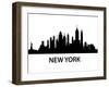 Skyline New York-unkreatives-Framed Art Print