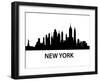 Skyline New York-unkreatives-Framed Art Print