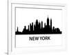 Skyline New York-unkreatives-Framed Art Print