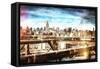 Skyline New York-Philippe Hugonnard-Framed Stretched Canvas