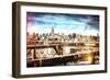 Skyline New York-Philippe Hugonnard-Framed Premium Giclee Print