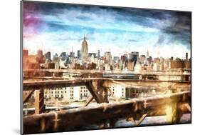 Skyline New York-Philippe Hugonnard-Mounted Premium Giclee Print