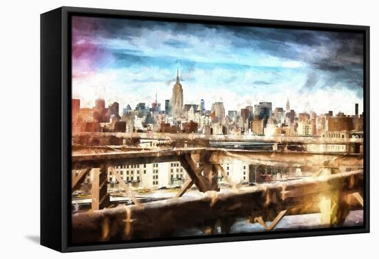 Skyline New York-Philippe Hugonnard-Framed Stretched Canvas